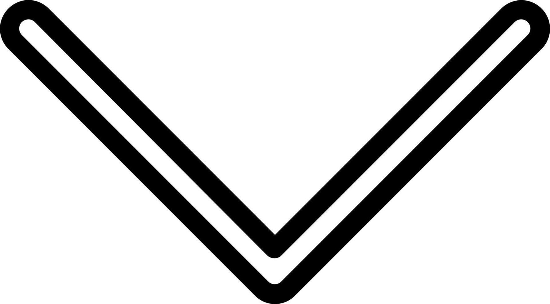 Down Vector Icon Design