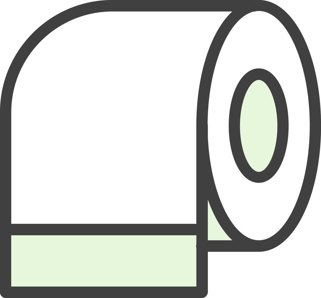 Toilet Paper Vector Icon Design