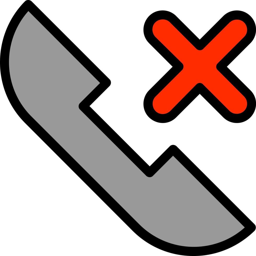 Missed call Vector Icon Design