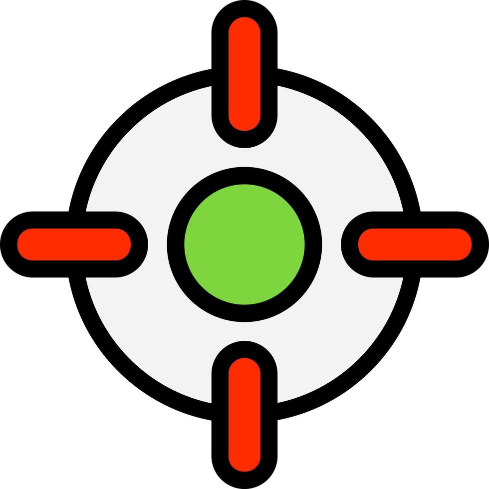 Crosshair Vector Icon Design