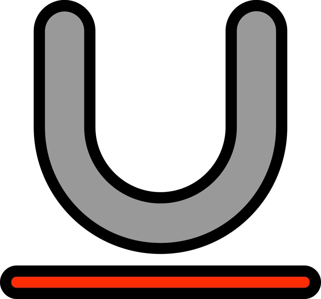 Underline Vector Icon Design