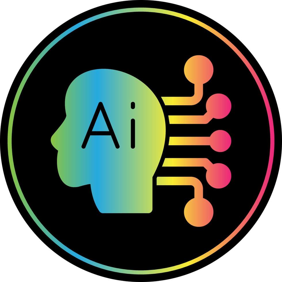Artificial Consciousness Vector Icon Design
