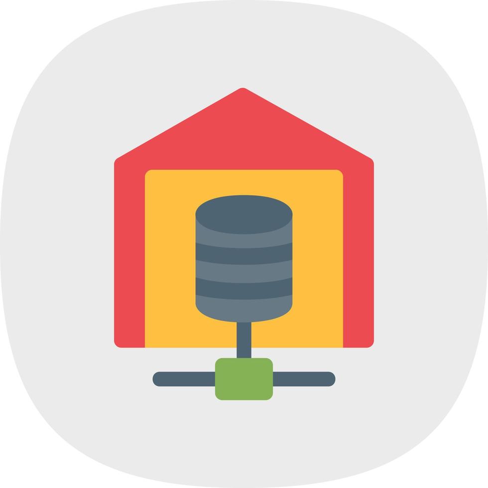 Data Warehouse Vector Icon Design