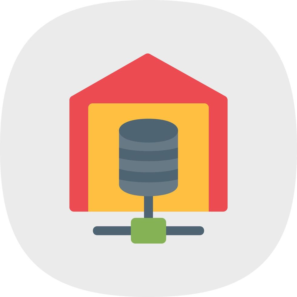 Data Warehouse Vector Icon Design