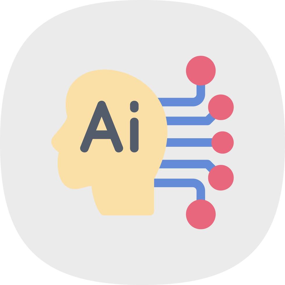 Artificial Consciousness Vector Icon Design