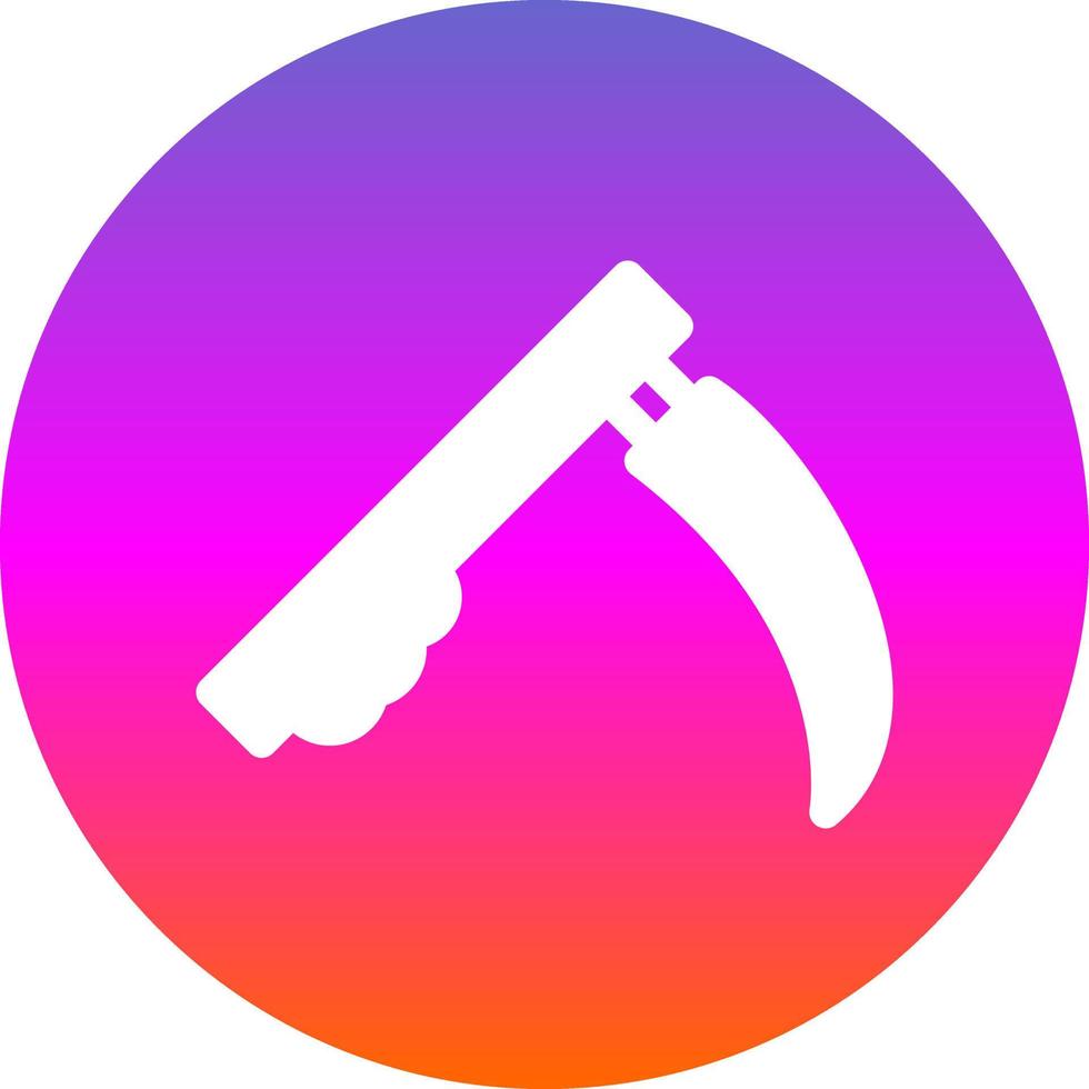 Scythe Vector Icon Design