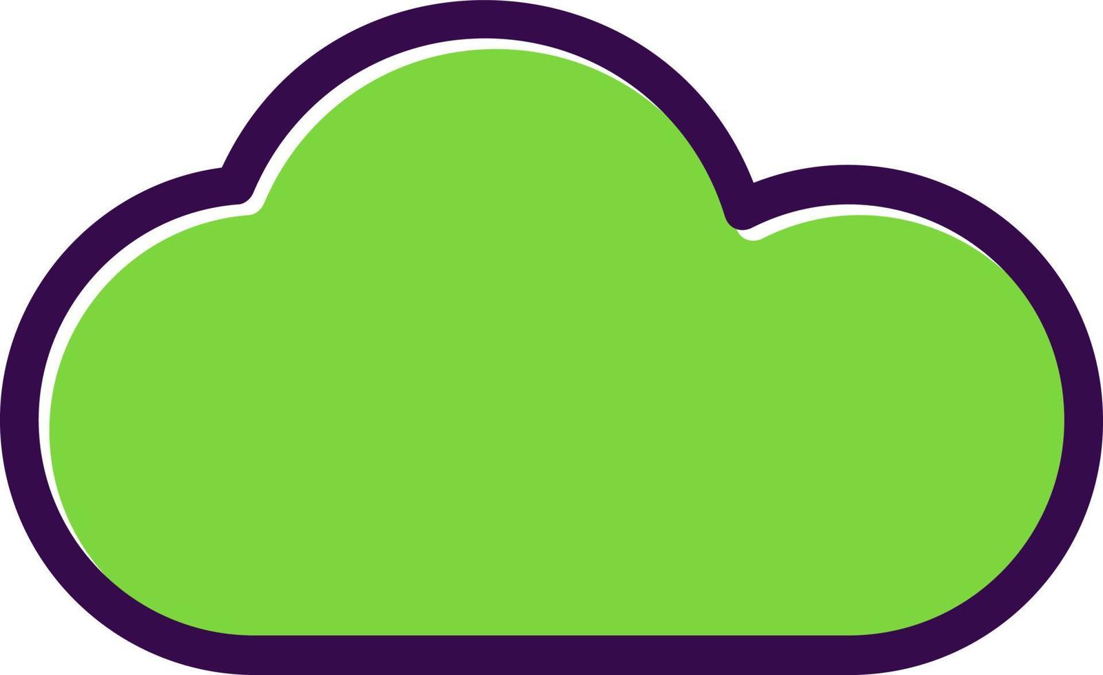 diseño de icono de vector de nube