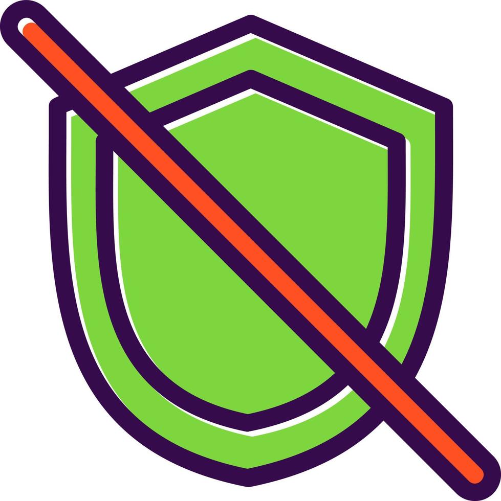 Shield Off Vector Icon Design