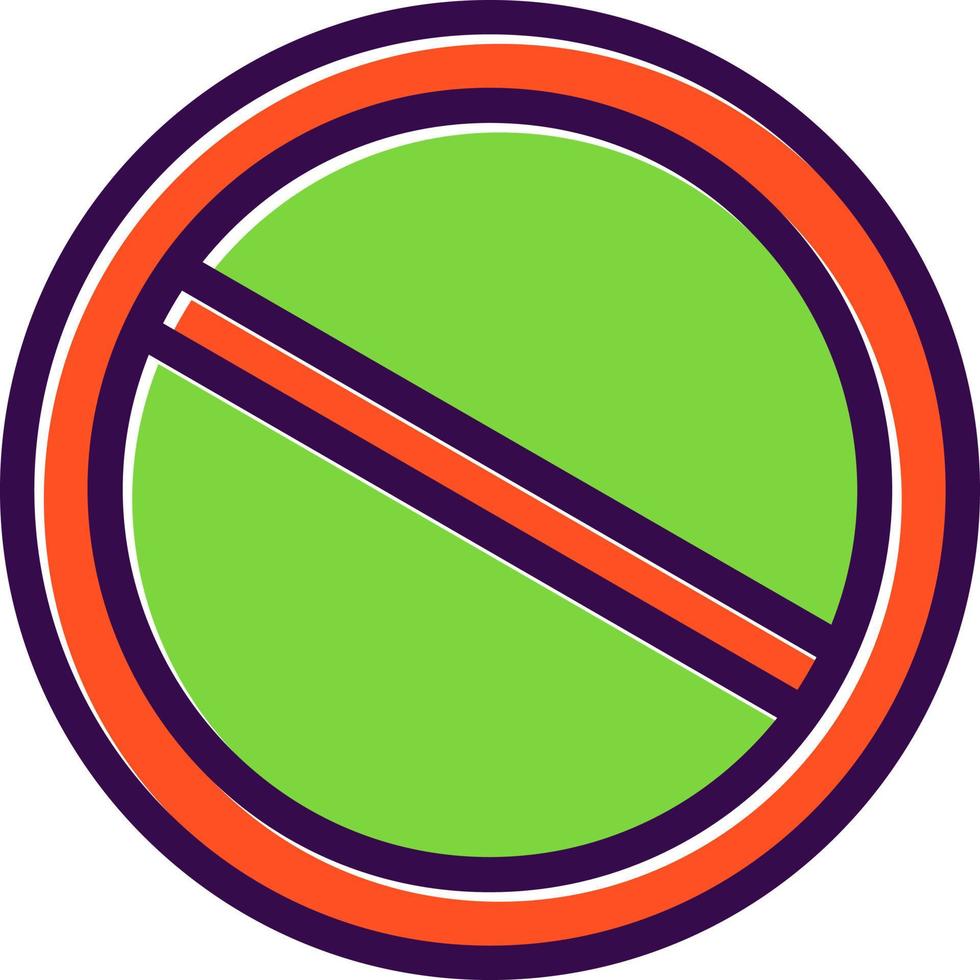 Slash Vector Icon Design