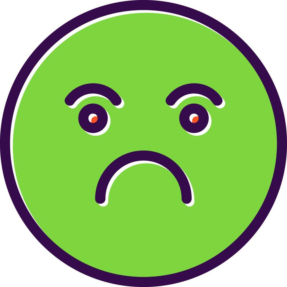 Frown Vector Icon Design