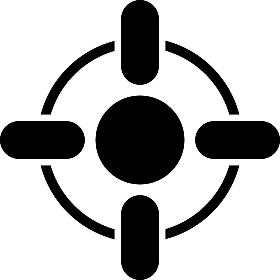 Crosshair Vector Icon Design