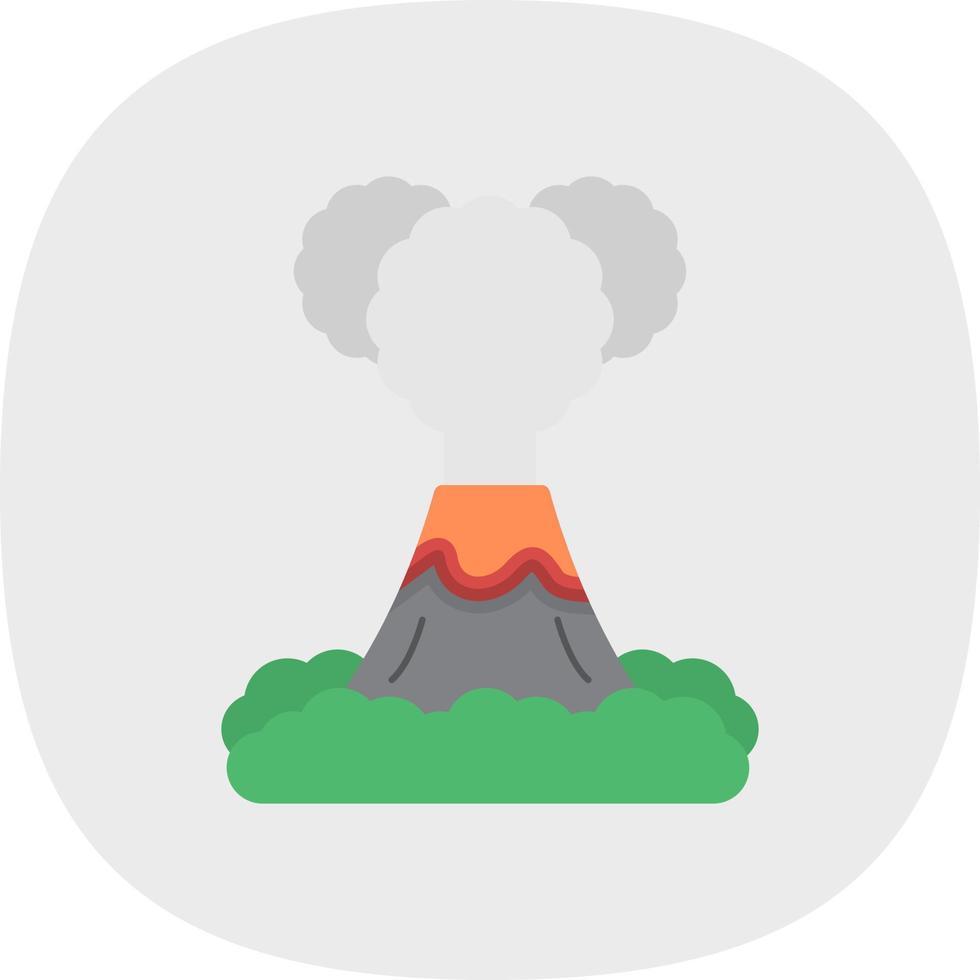 Volcano Vector Icon Design