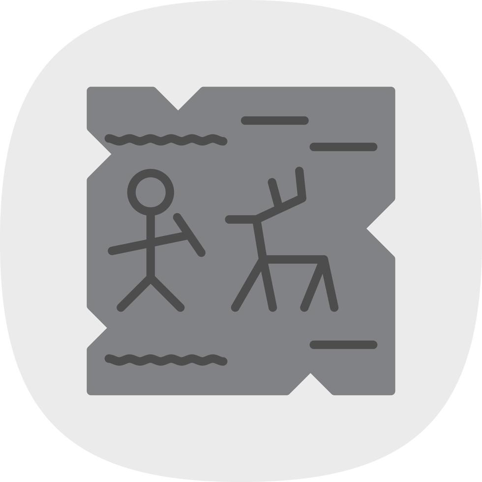Cave Painting Vector Icon Design