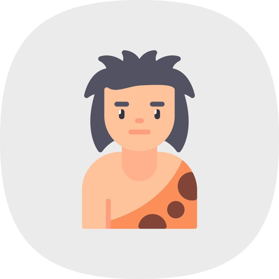 Caveman Vector Icon Design