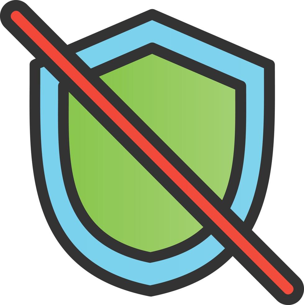 Shield Off Vector Icon Design