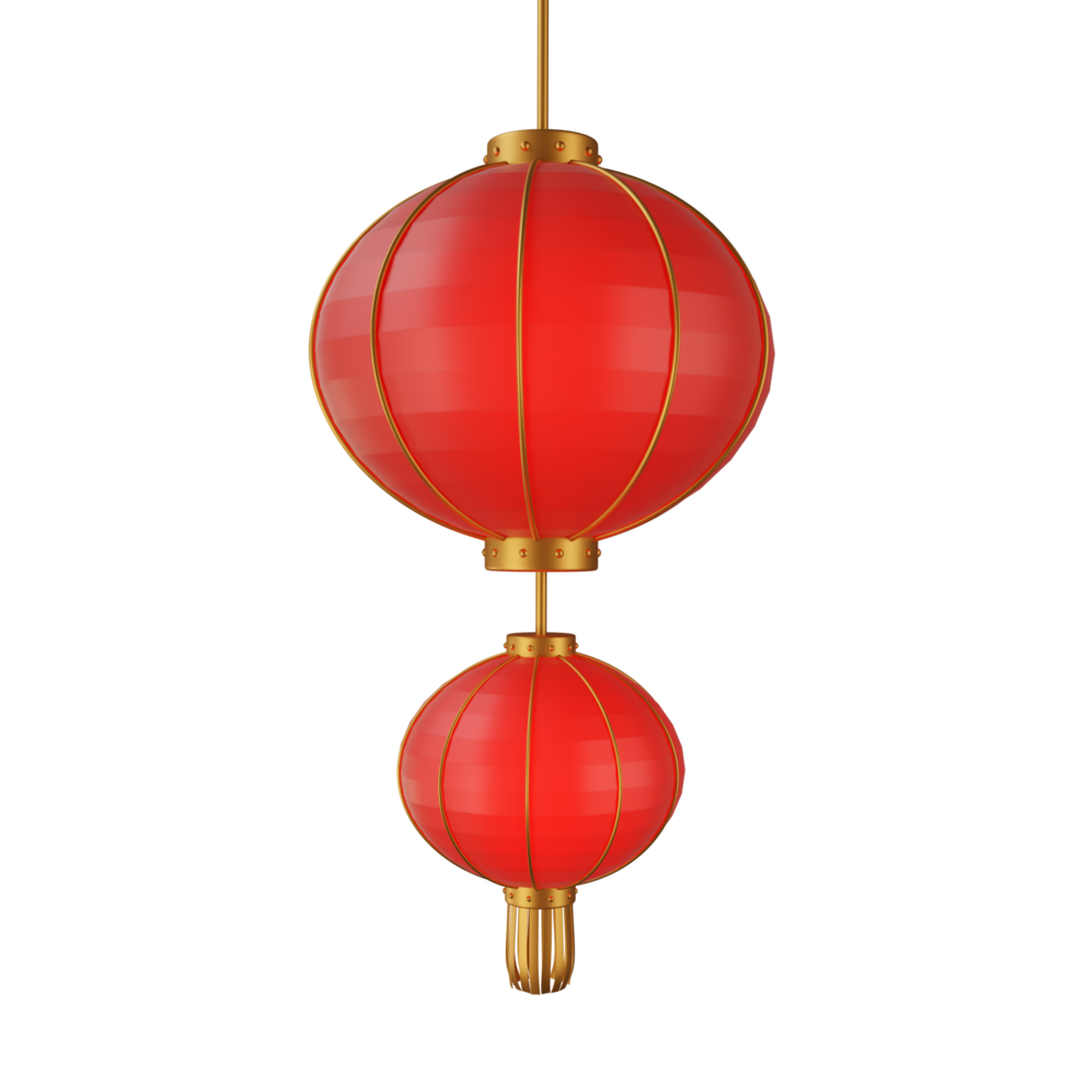 Dual Chinese Lantern png