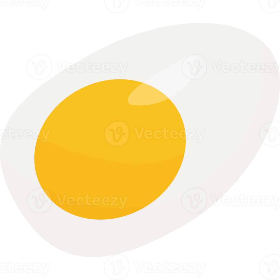huevo de gallina medio cocido png