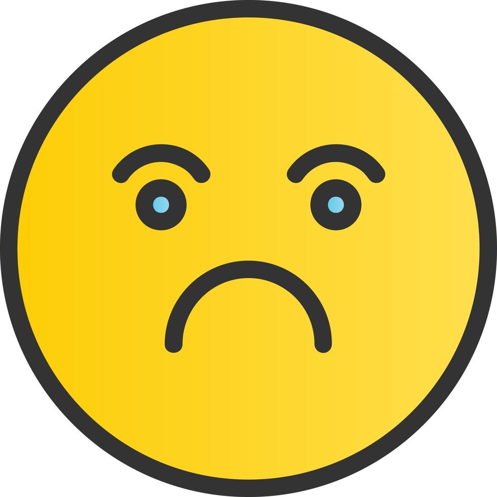 Frown Vector Icon Design