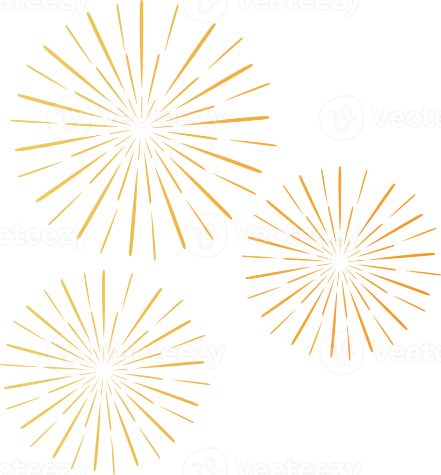 vuurwerk nieuw jaar element png