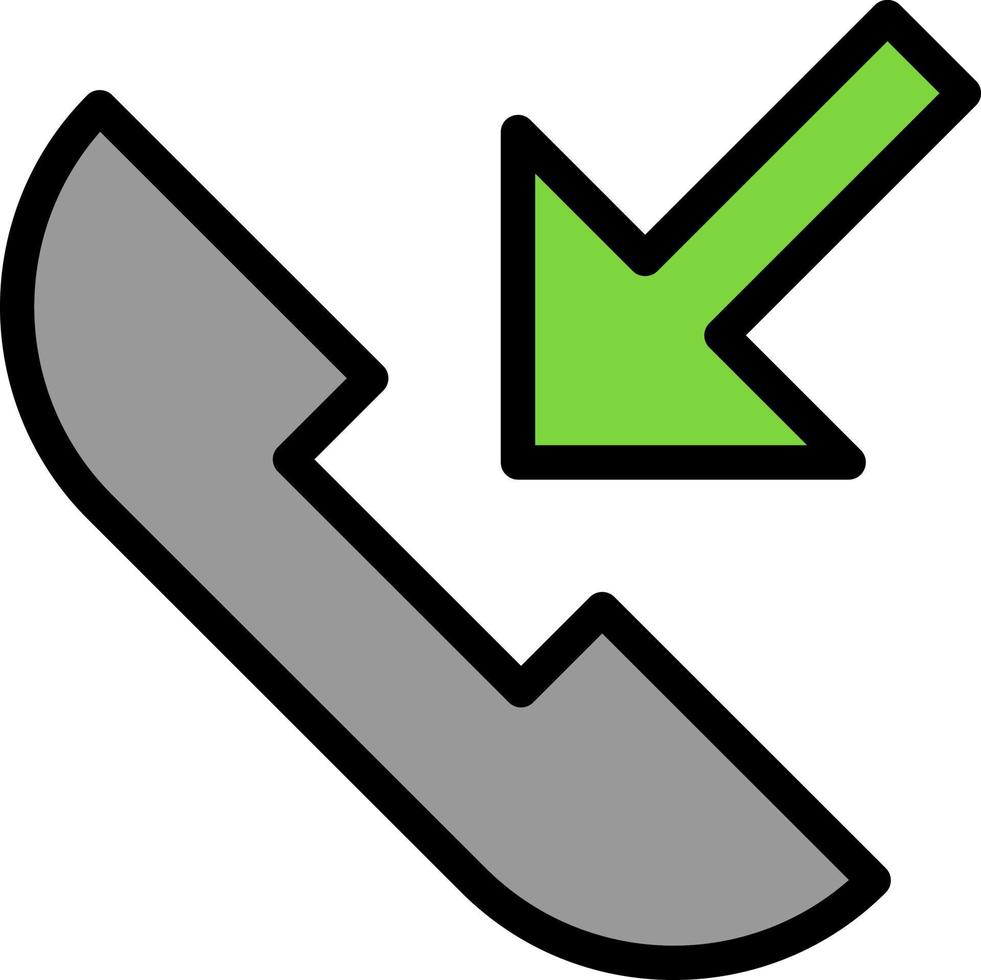 Incoming Call Vector Icon Design