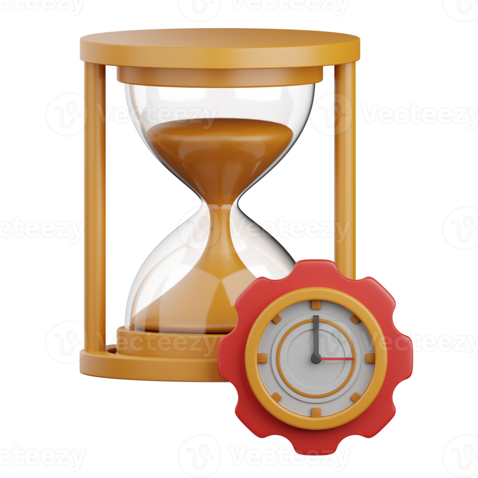 3d rendering time management isolated useful for marketing, advertising, advertisement and promotion png