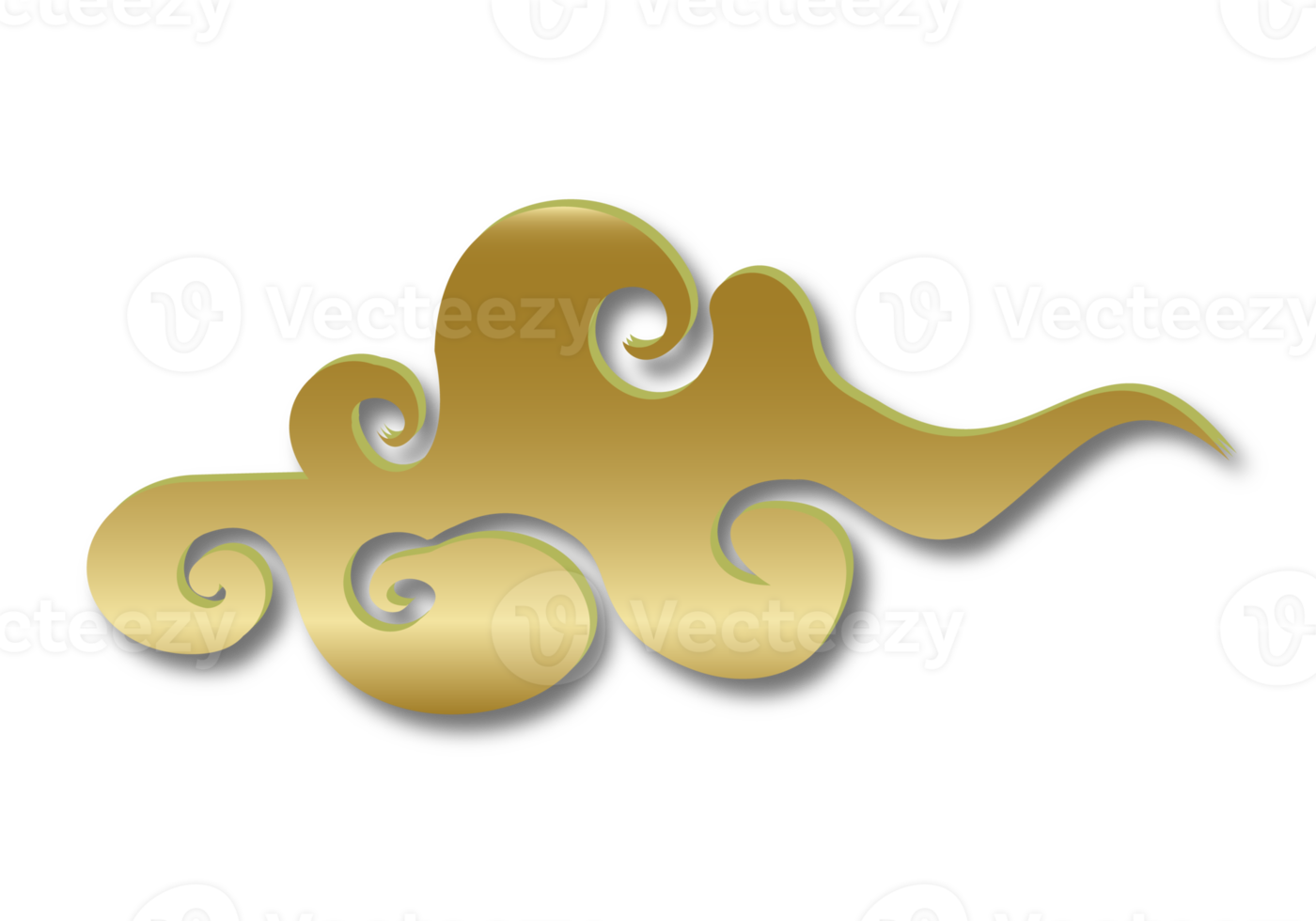 Abstract traditional chinese cloud ornament vector. Cloud element imlek day for your social media design. png