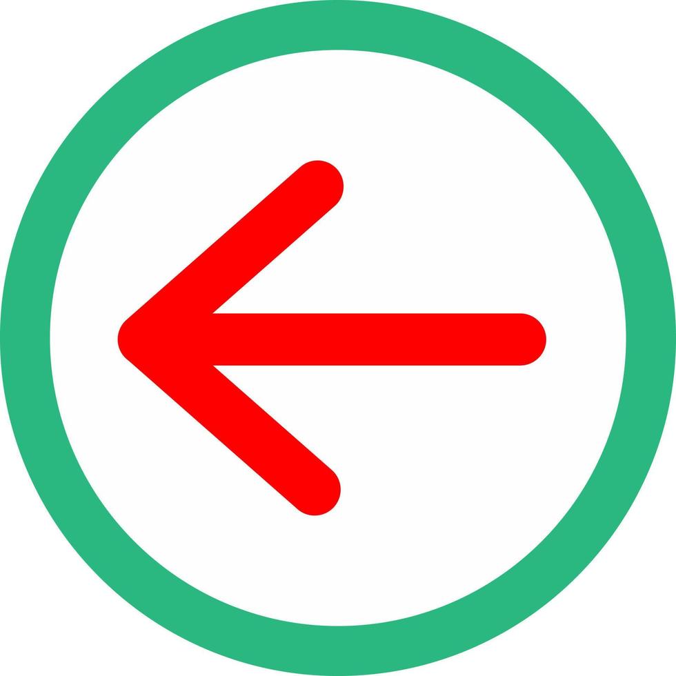 Arrow Left Vector Icon Design