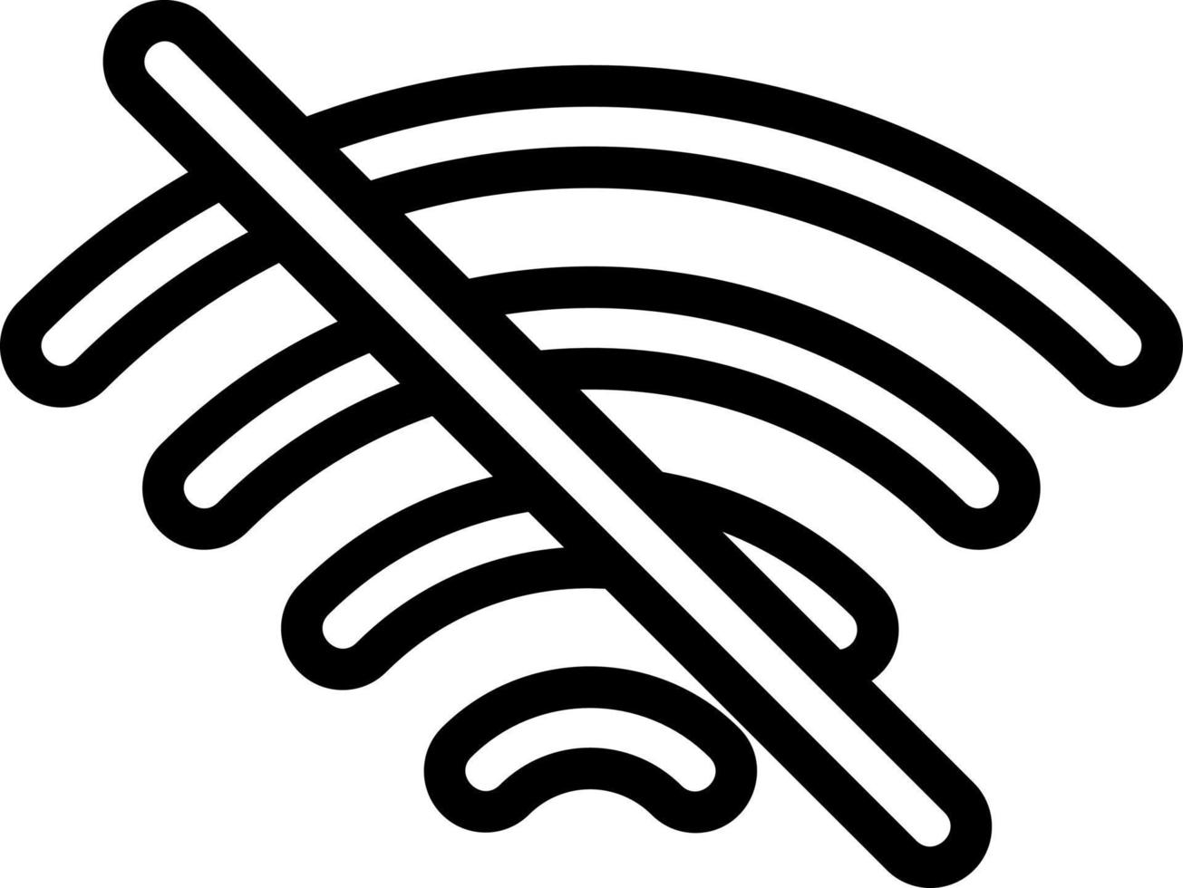 Wifi Off Vector Icon Design