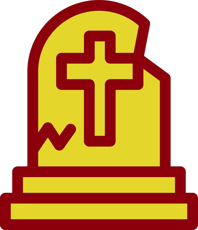 Tombstone Vector Icon Design