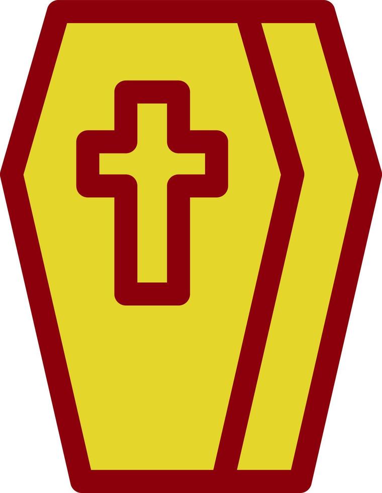 Coffin Vector Icon Design