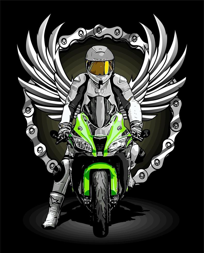 biker vector template for graphic design