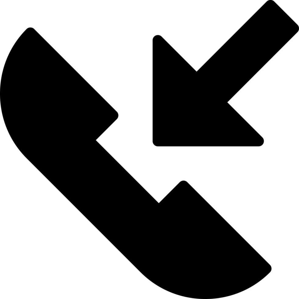Incoming Call Vector Icon Design