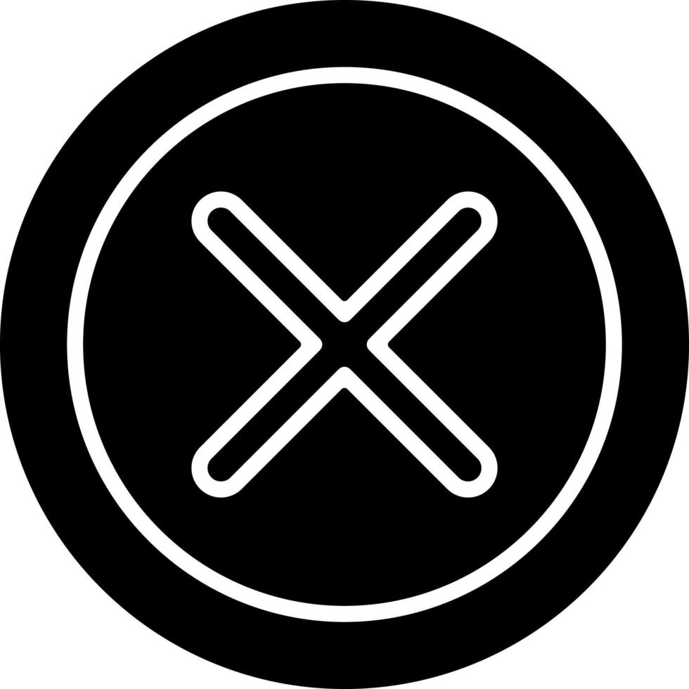 Cross Vector Icon Design