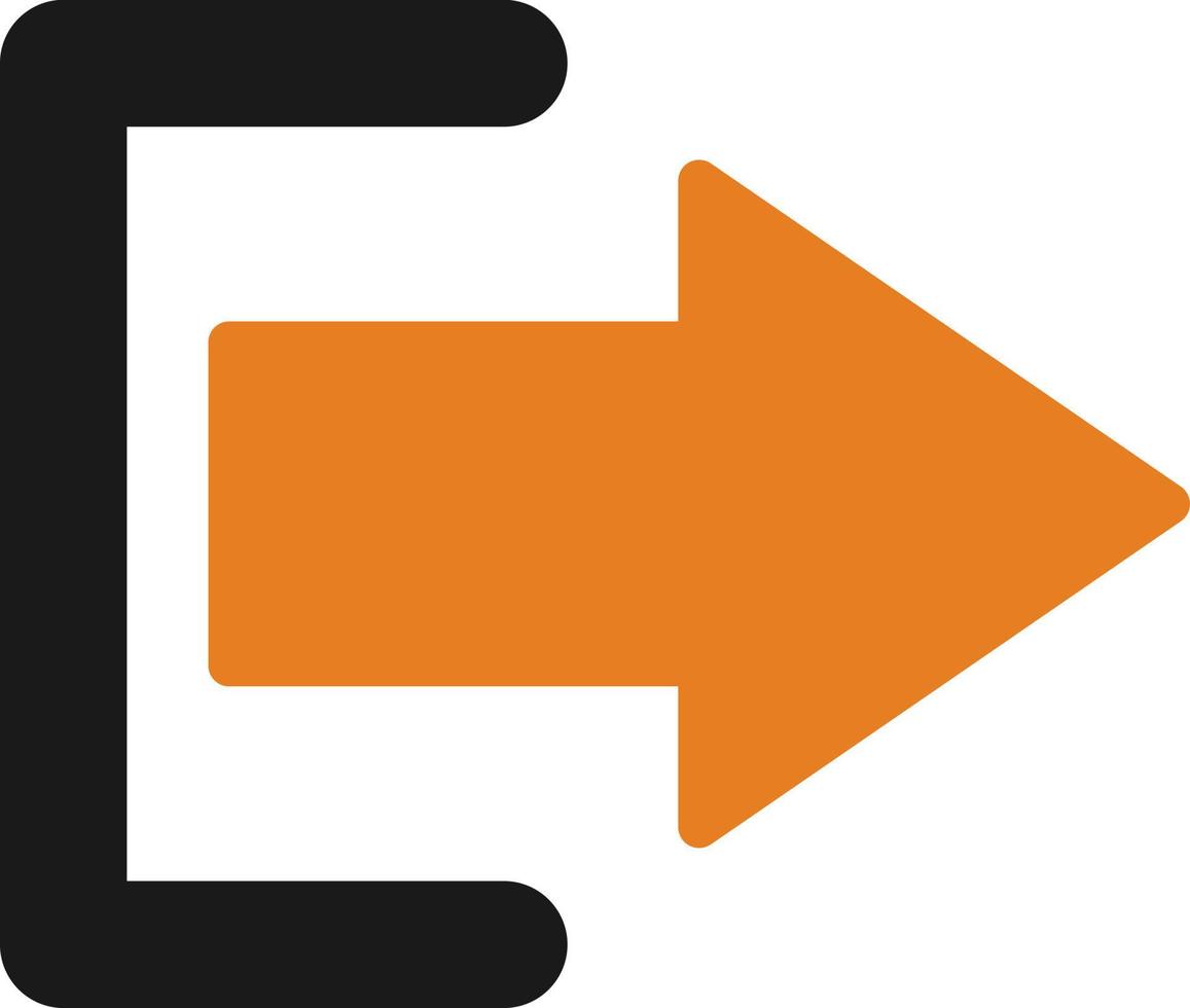 Log Out Vector Icon Design
