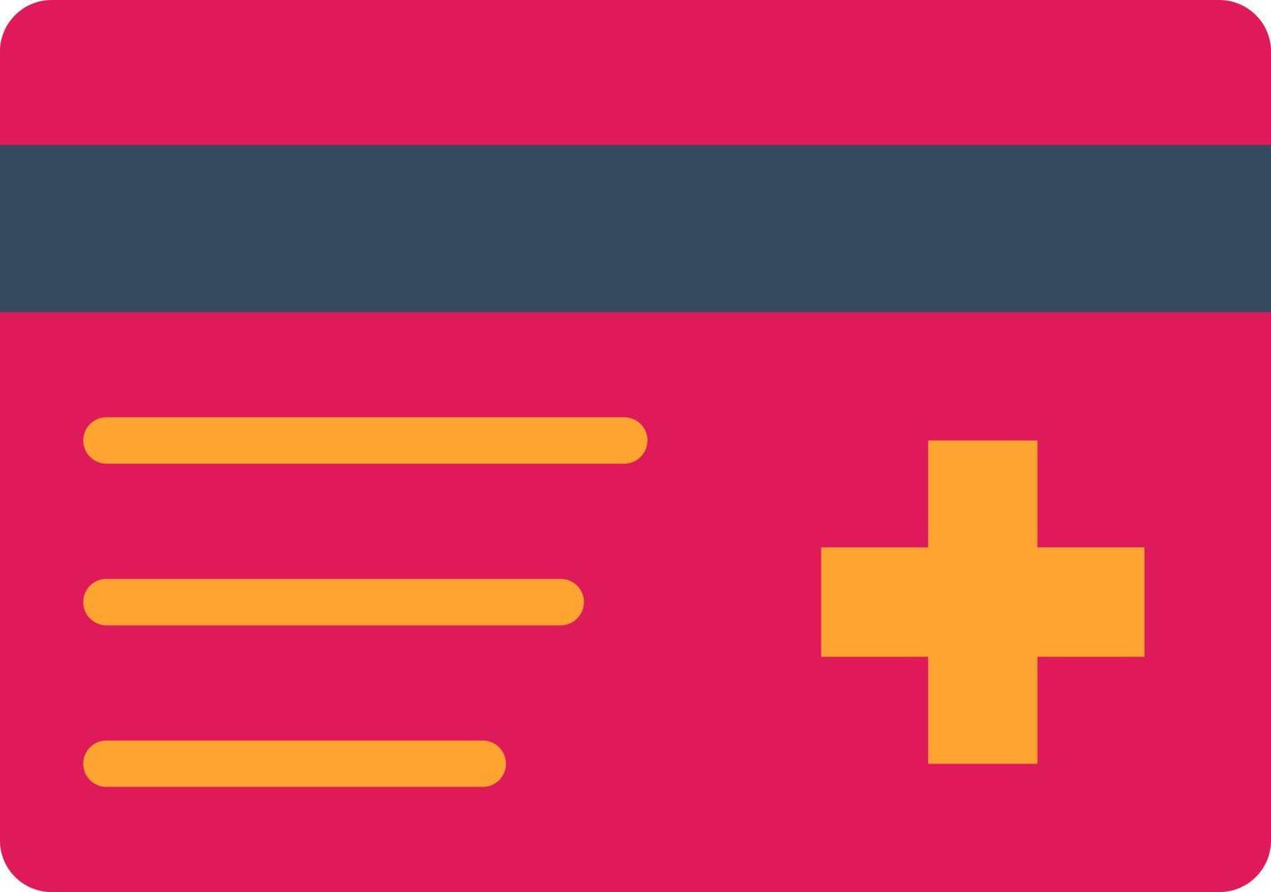 Insurance Card Vector Icon Design