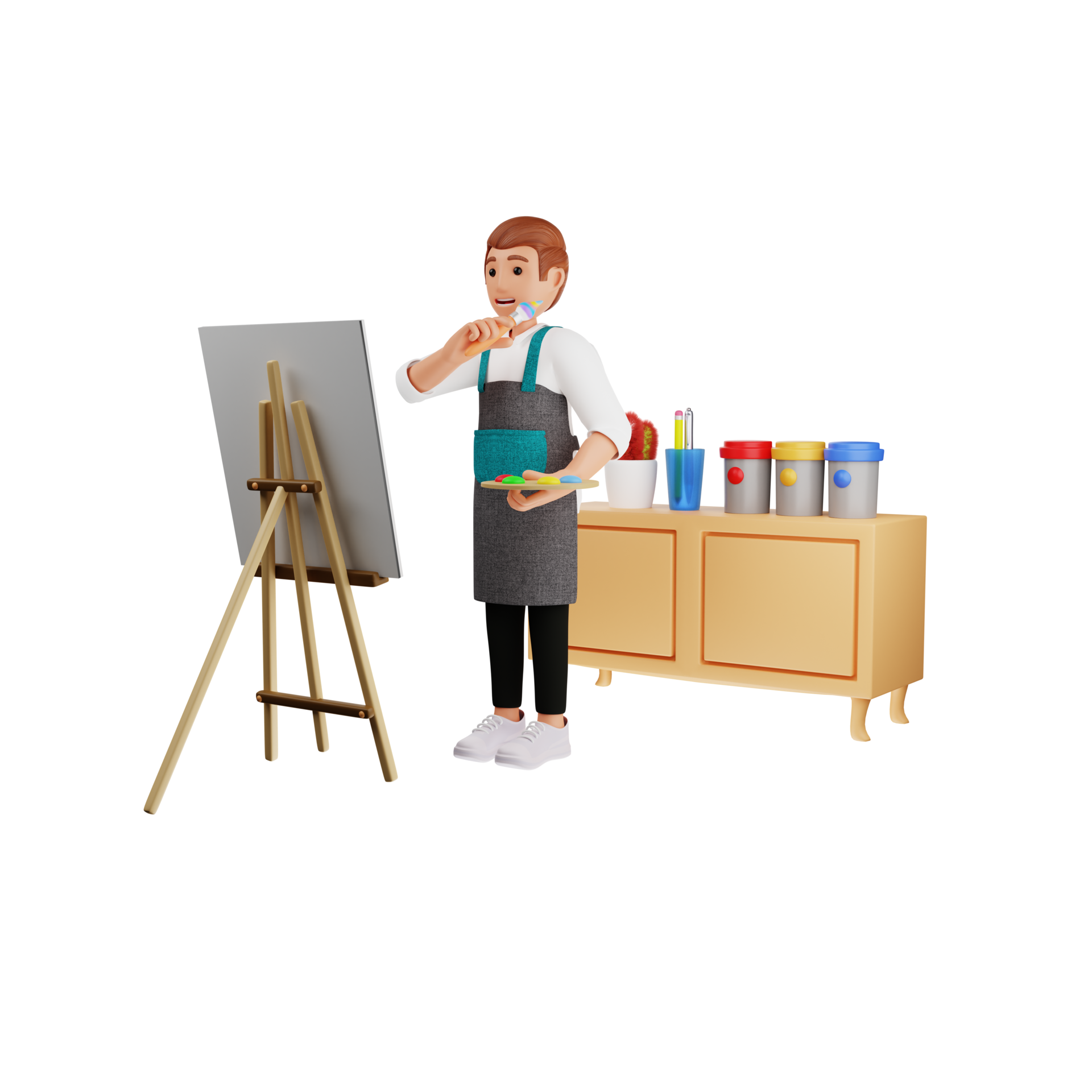 Young Male Artist Animated 3D Character Illustration 15340591 PNG the-best-male-country-singers-of-the-80s-devoted-to-vinyl