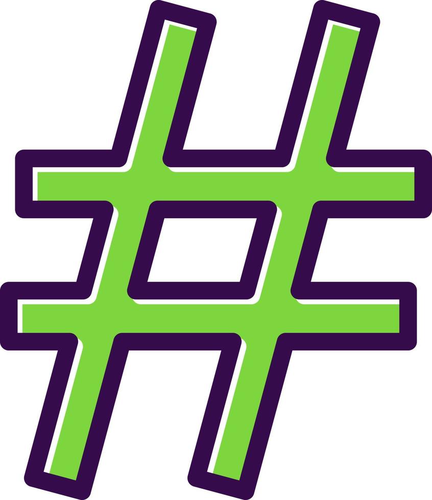 Hash Vector Icon Design