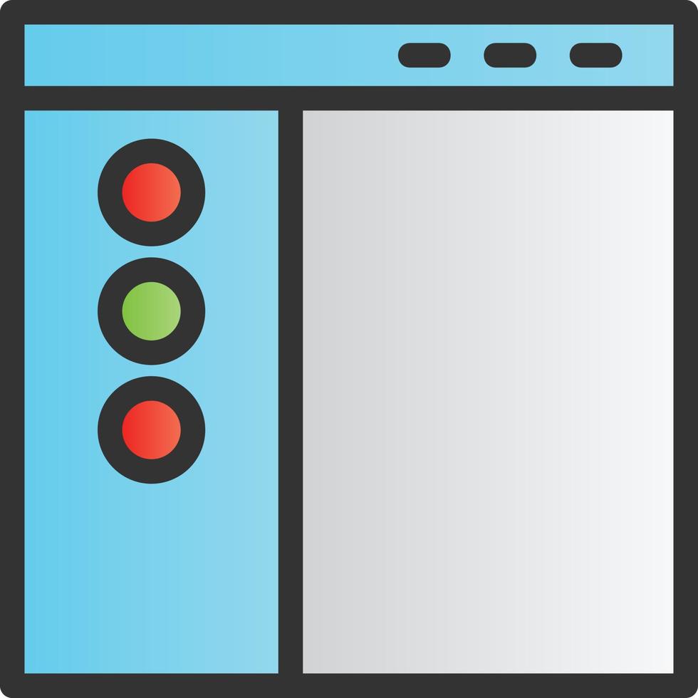 Sidebar Vector Icon Design