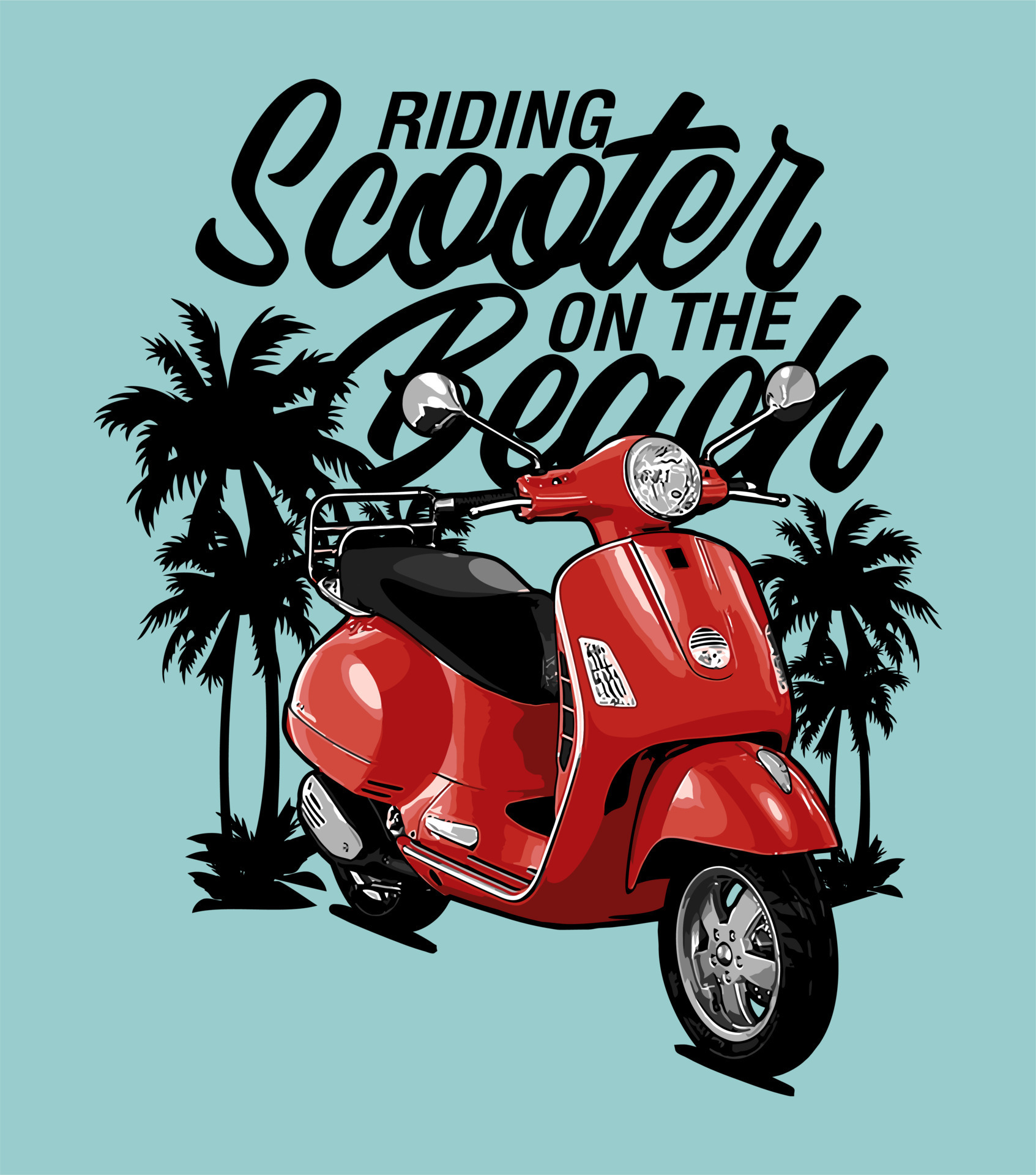 scooter vector template for graphic design 15340896 Vector Art at Vecteezy