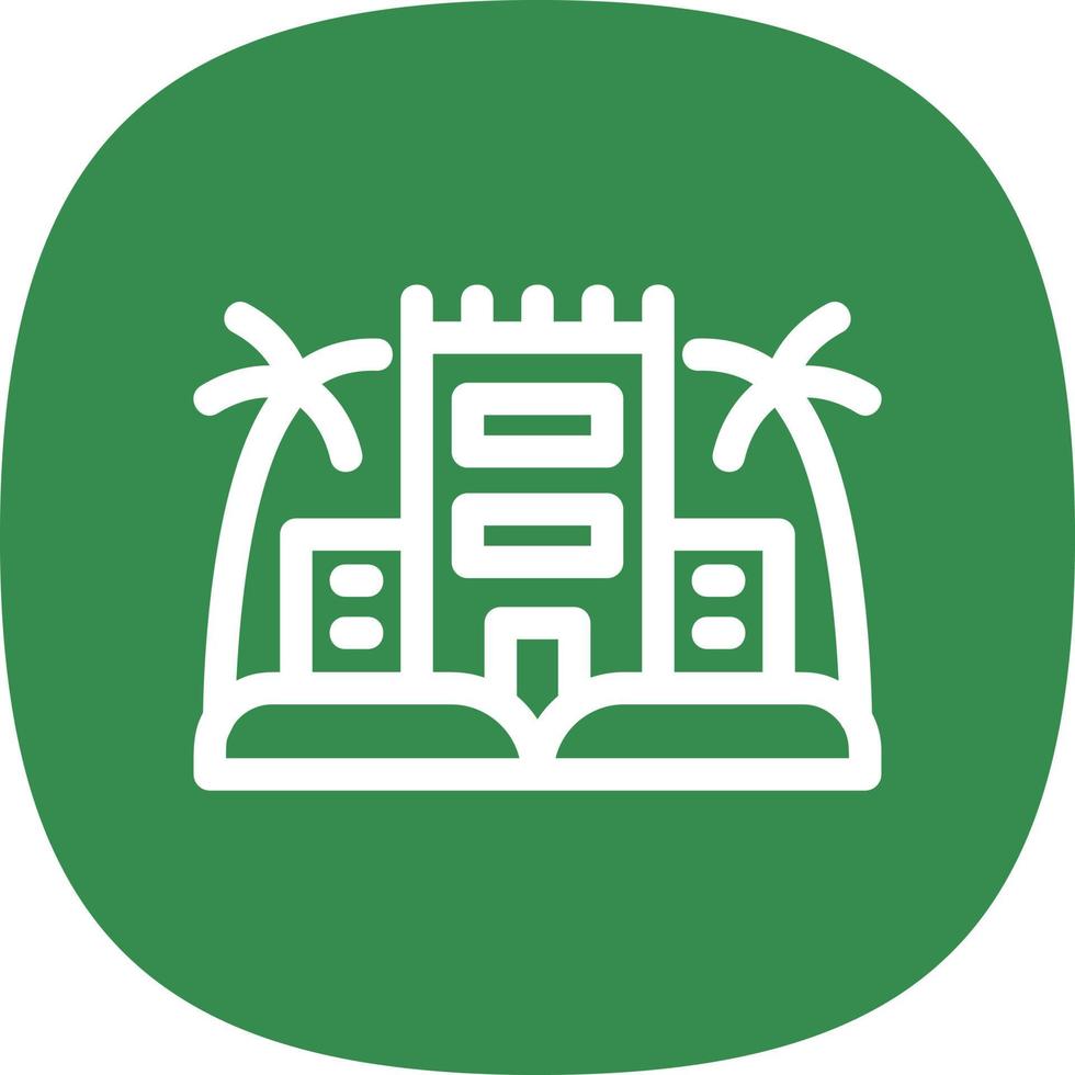Desert Palace Vector Icon Design