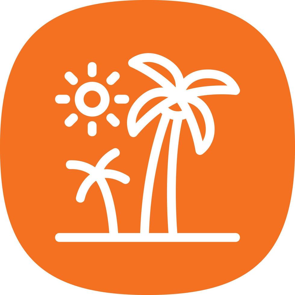 Palm Trees Vector Icon Design