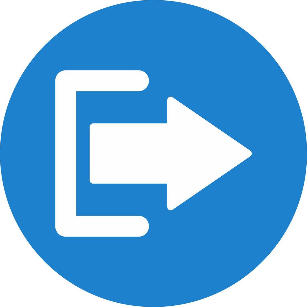 Log Out Vector Icon Design