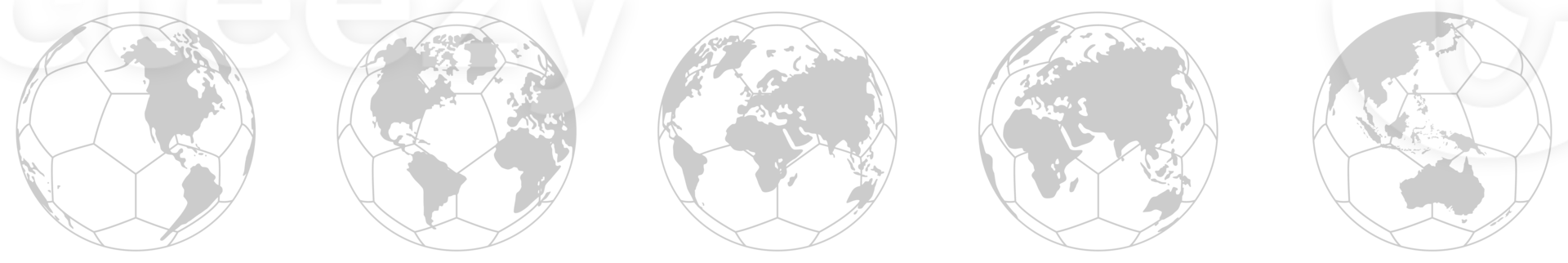 World Map on the Foot Ball Silhouette for Icon, Symbol, Pictogram, Sport News, Art Illustration, Apps, Website or Graphic Design Element. Format PNG