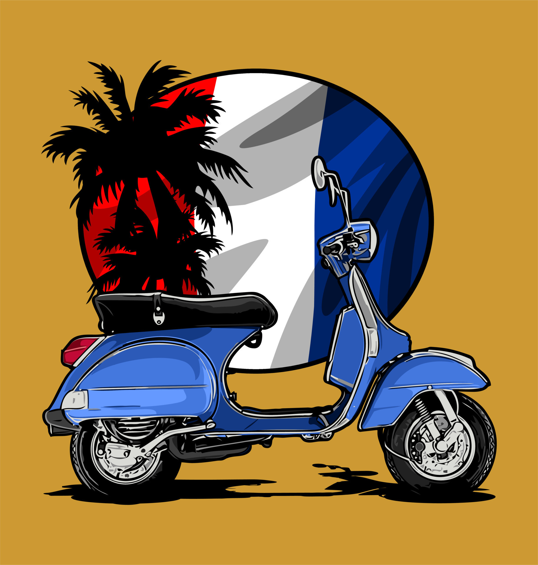 scooter vector template for graphic design 15341417 Vector Art at Vecteezy