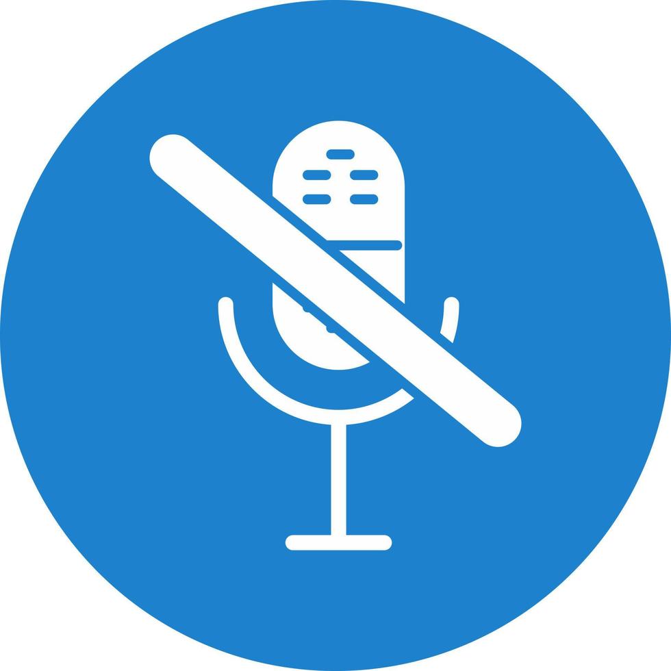 Mic Off Vector Icon Design