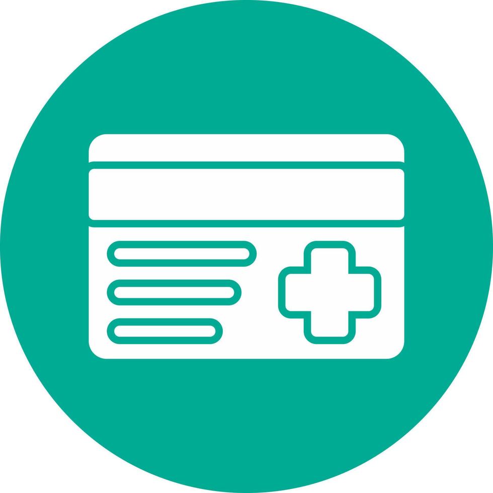 Insurance Card Vector Icon Design