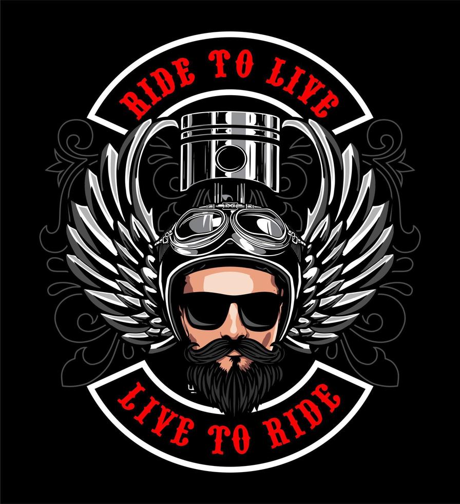 biker vector template for graphic design