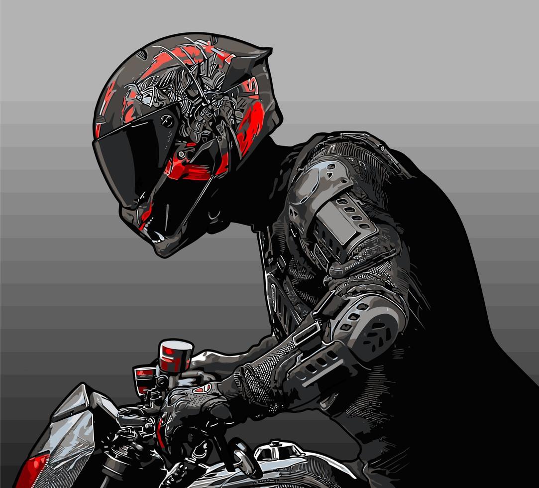 biker vector template