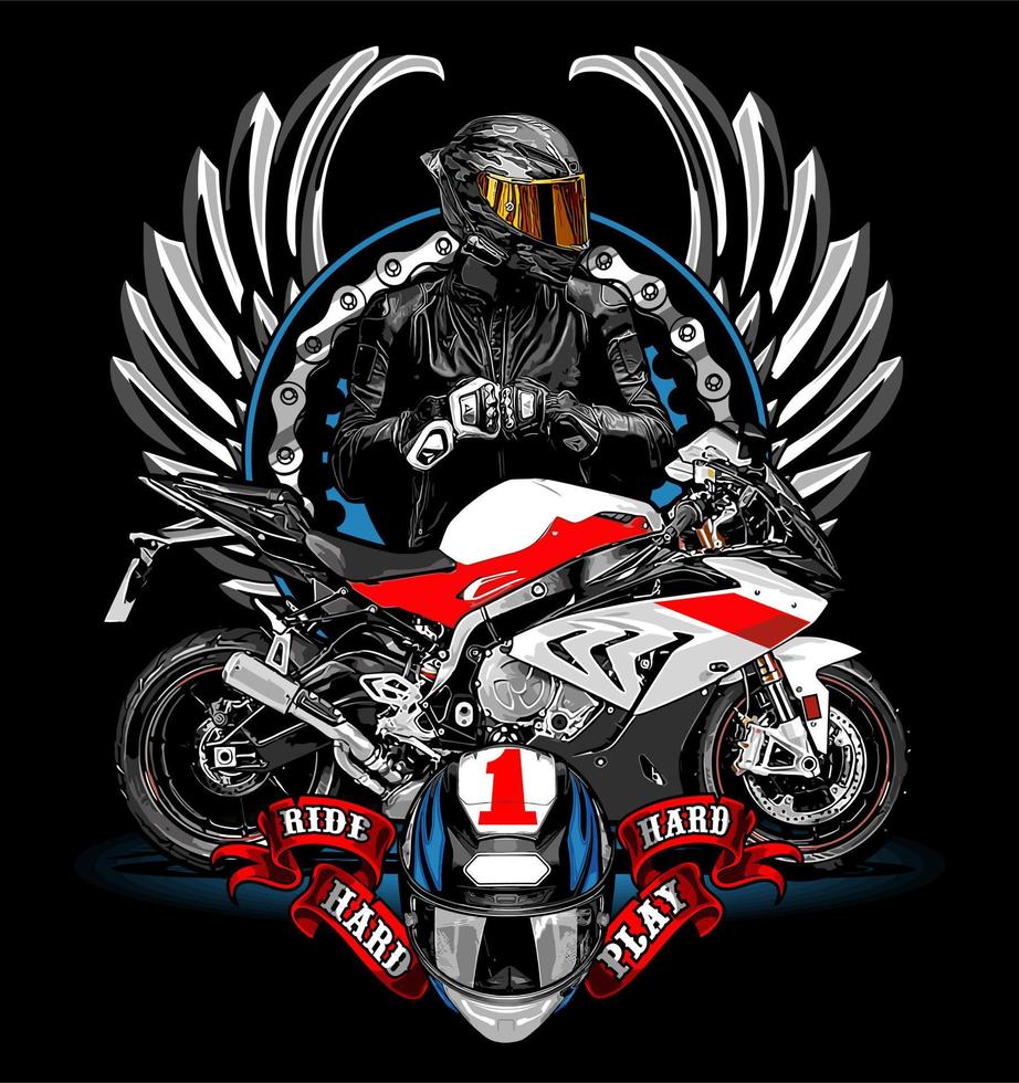 biker vector template