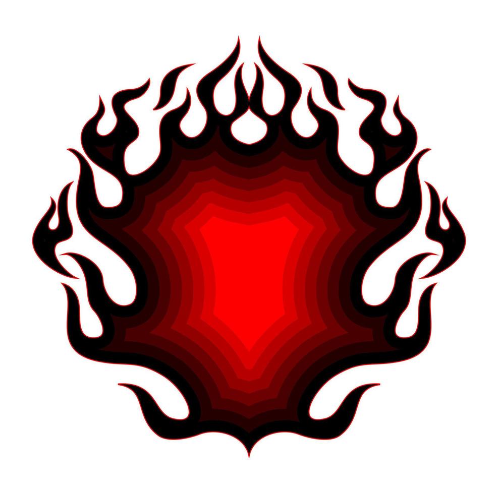 fire flame vector template for graphic design